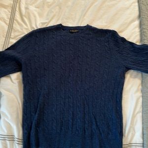 Brooks Brothers cable knit sweater.